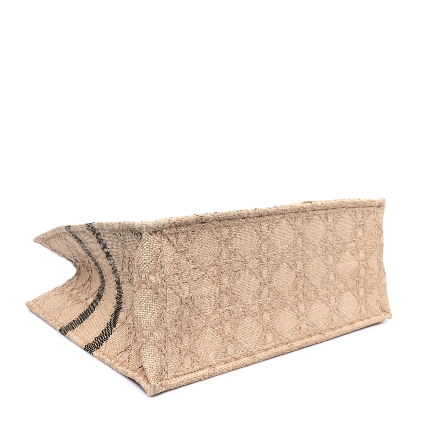 Raffia Cannage Large Book Tote Natural