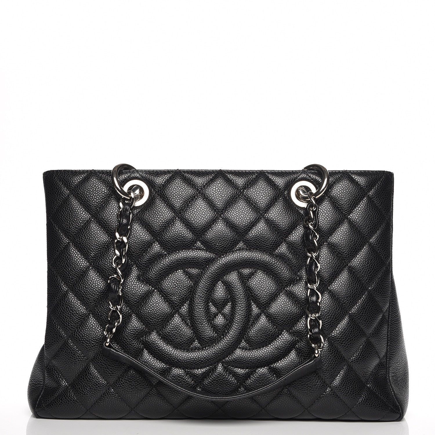 Chanel Caviar Quilted Grand Shopping Tote GST Black 1 of 7