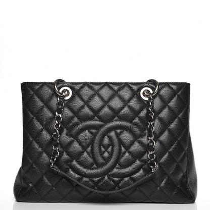 Chanel Caviar Quilted Grand Shopping Tote GST Black 1 of 7