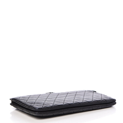Chanel Calfskin Quilted Small Zipped Boy Pouch Black 4 of 13