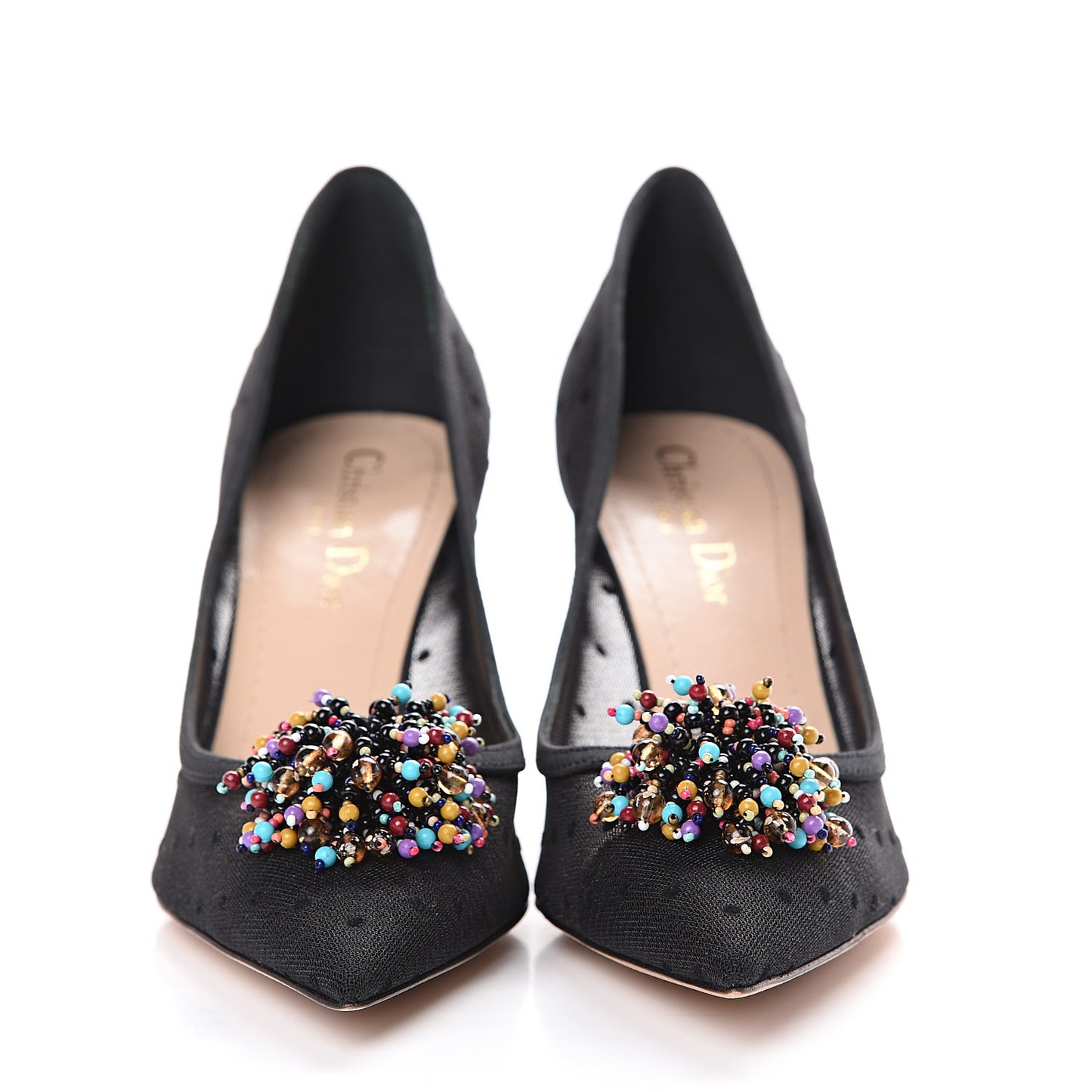 Grosgrain Plumetis Dior Blossom Pump 38 Black
