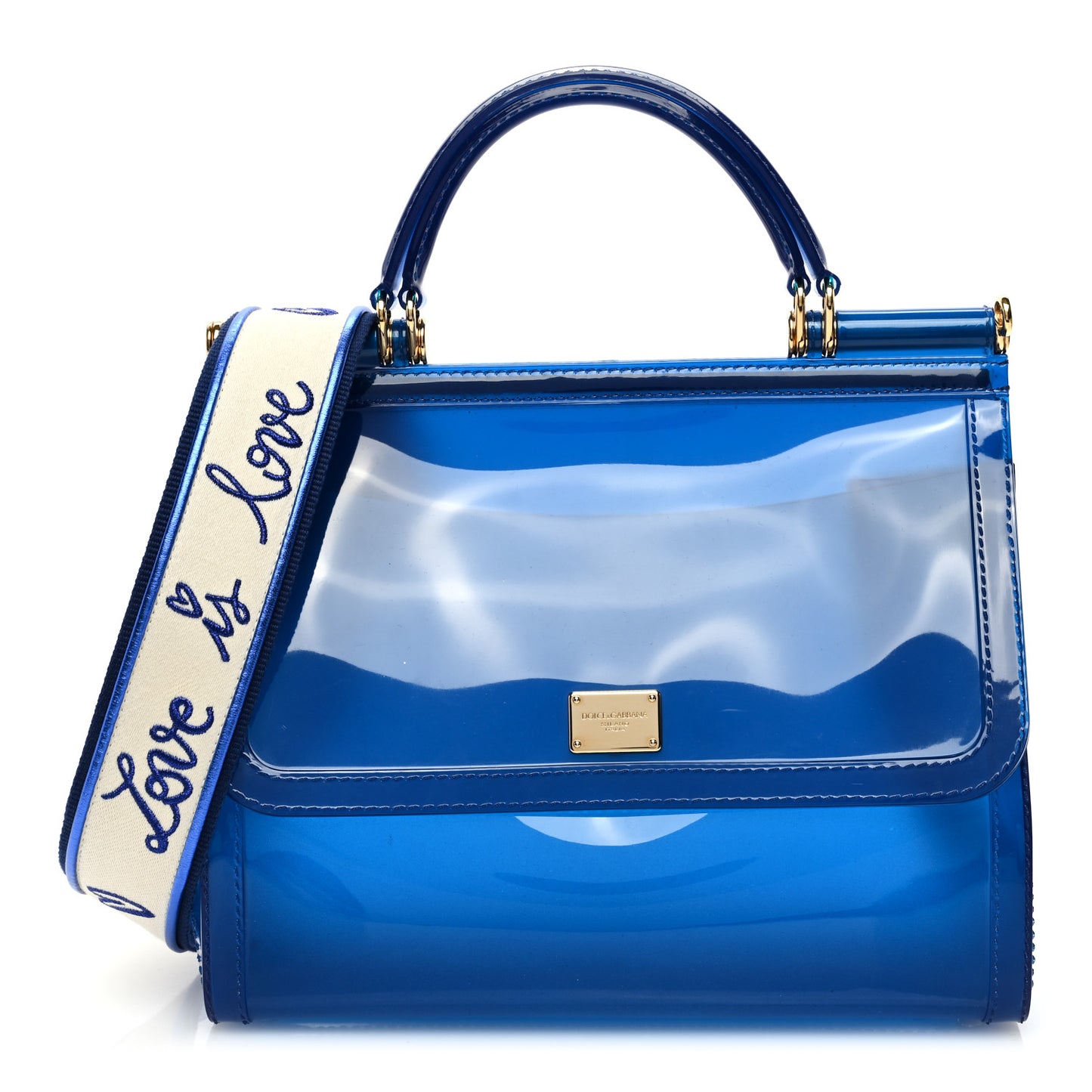 PVC Miss Sicily Satchel Blue