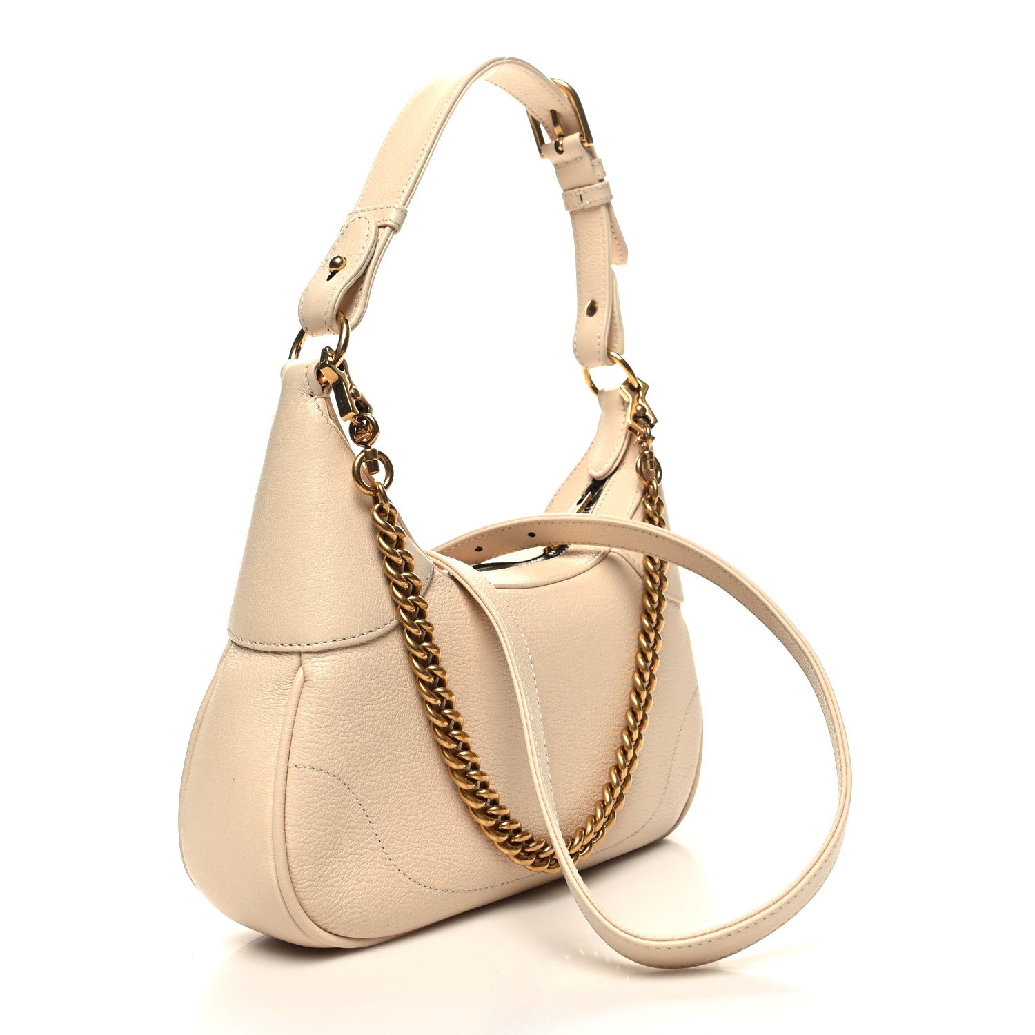 Gucci Goatskin Small Aphrodite Shoulder Bag Mystic White 3 of 11