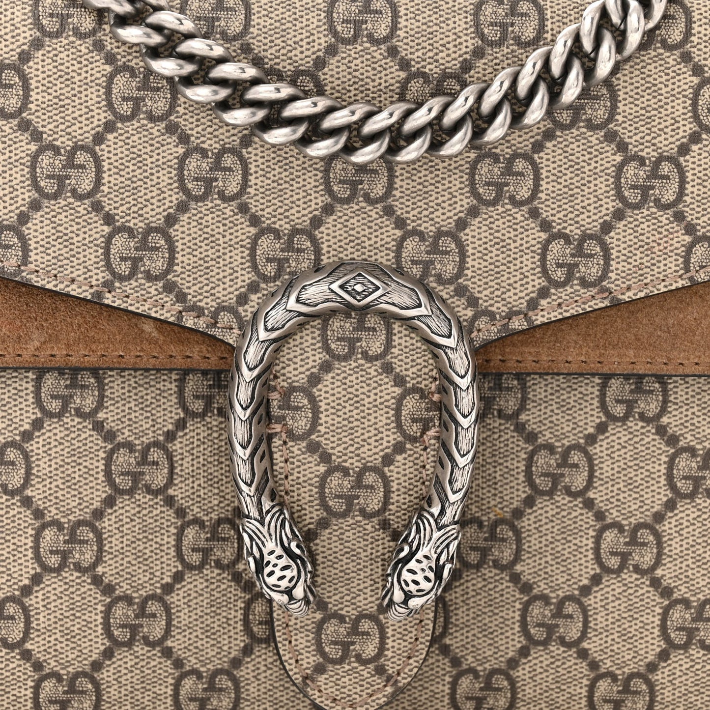 GG Supreme Monogram Mini Dionysus Shoulder Bag Taupe