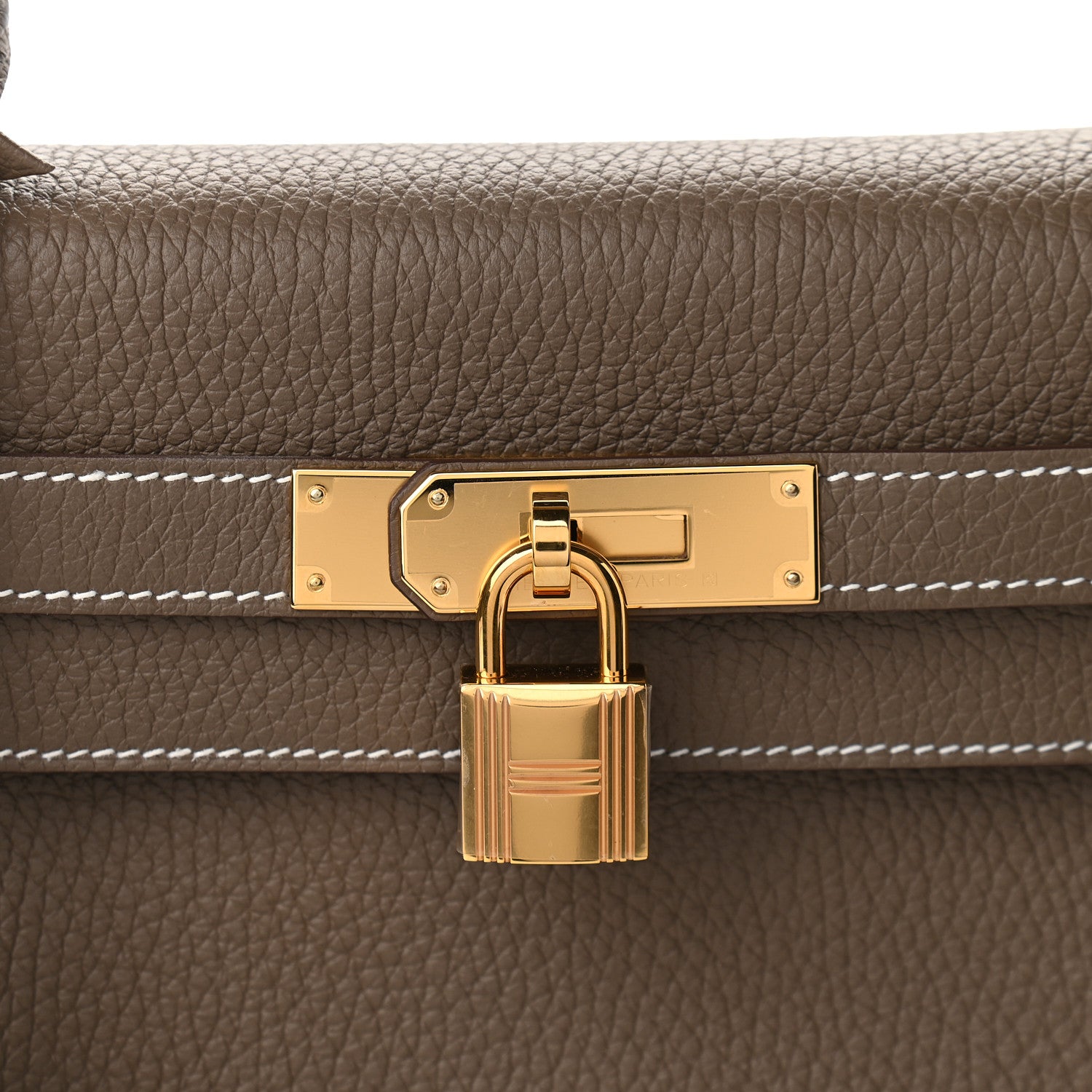 Hermes Togo Kelly Retourne 28 Etoupe 8 of 10