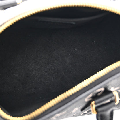 Louis Vuitton Empreinte Monogram Spring in the City Speedy Bandouliere 20 Black White Pink 5 of 9