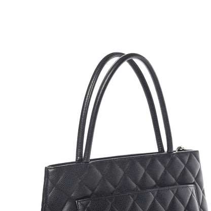 Chanel Caviar Quilted Medallion Tote Black 10 of 15