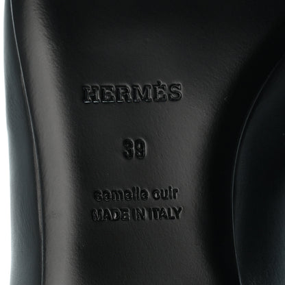 Hermes Calfskin Kelly Ballet Flats 39 Black 7 of 10