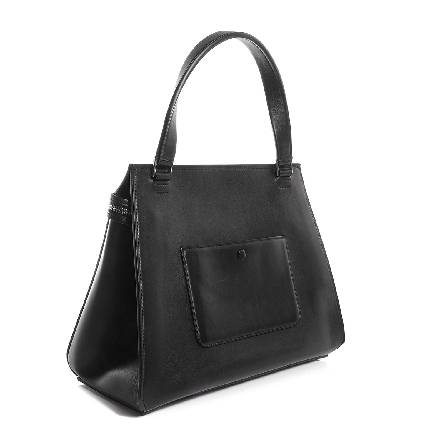Python Medium Edge Shoulder Bag Natural Black