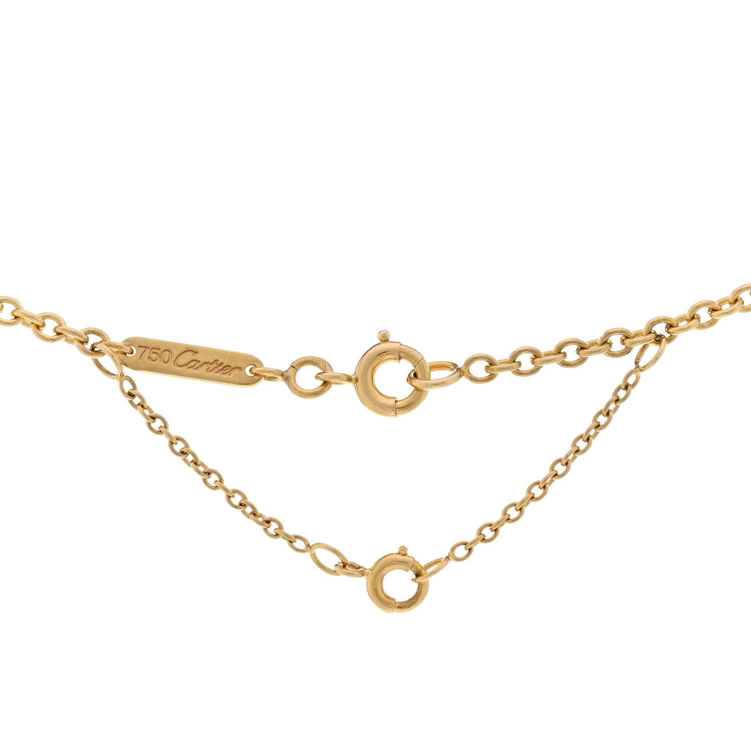 Cartier 18K Pink Yellow White Gold Trinity Pendant Necklace 4 of 4