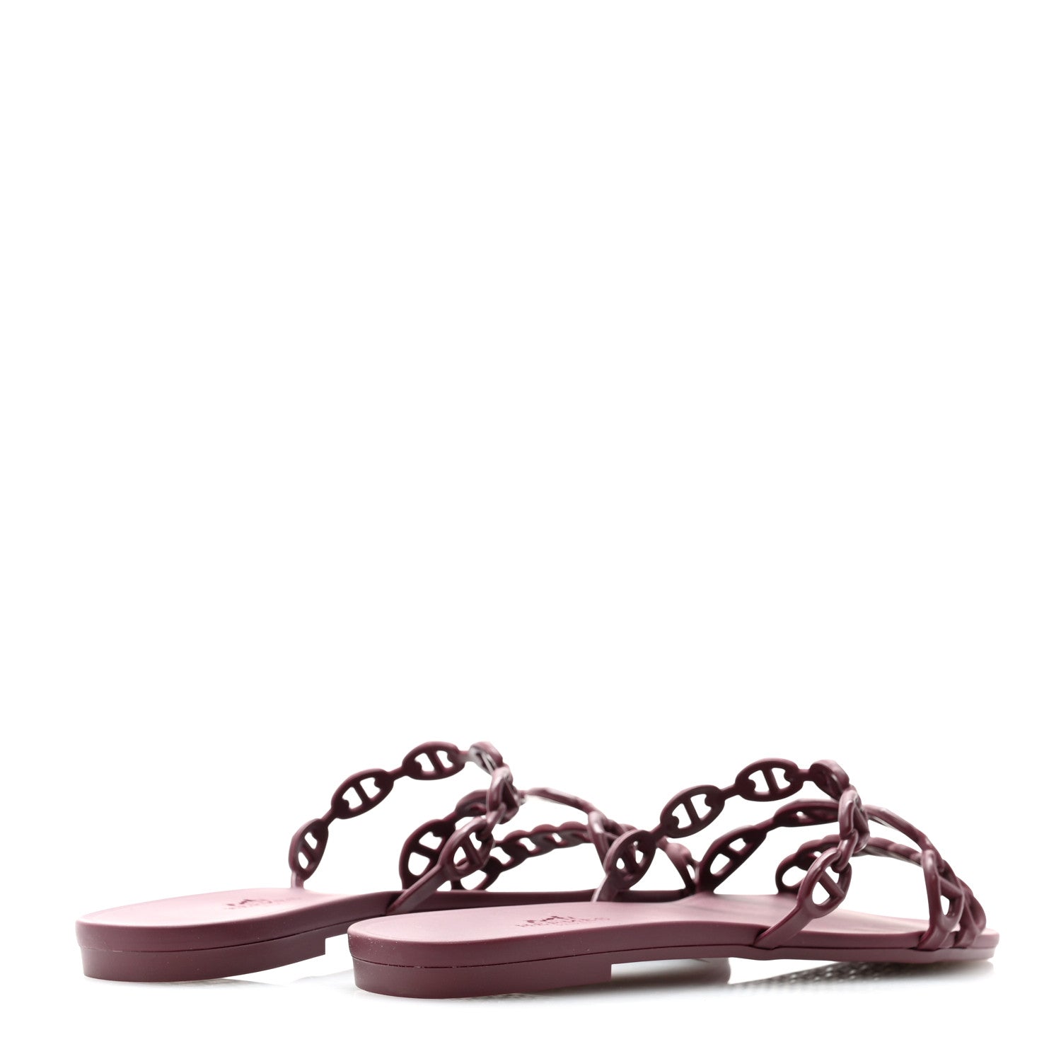 Hermes TPU Rivage Sandals 36 Bordeaux 4 of 9
