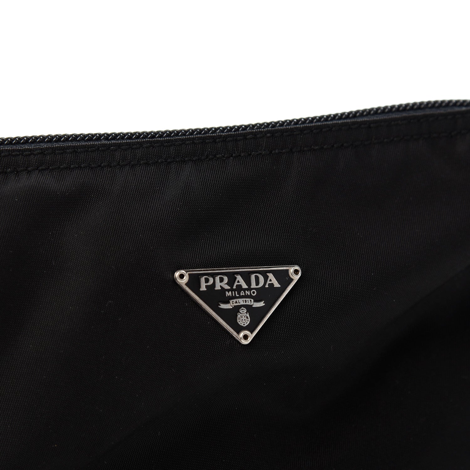 Prada Nylon Vela Cosmetic Pouch Black 6 of 6