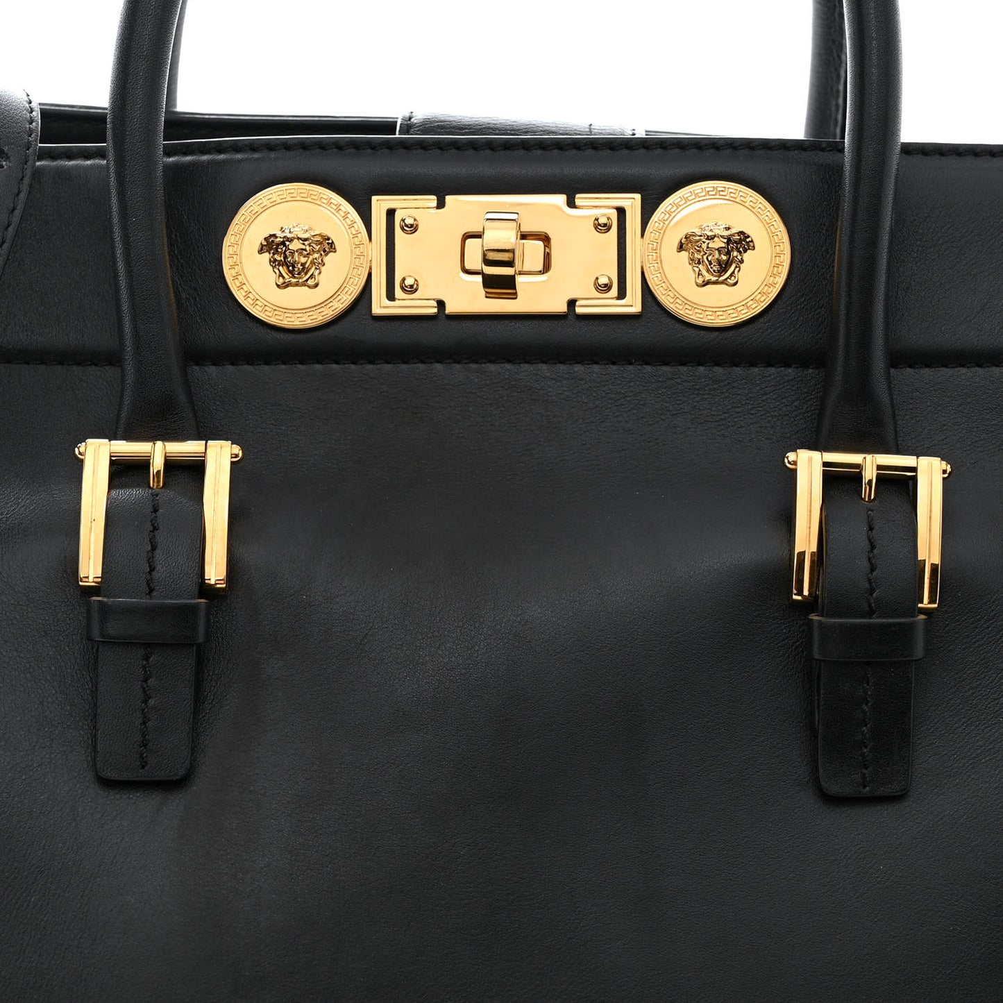Vitello Calfskin Signature Tote Black