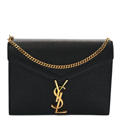 Saint Laurent Grain De Poudre Monogram Cassandra Clasp Bag Black Rouge Legion 1 of 9