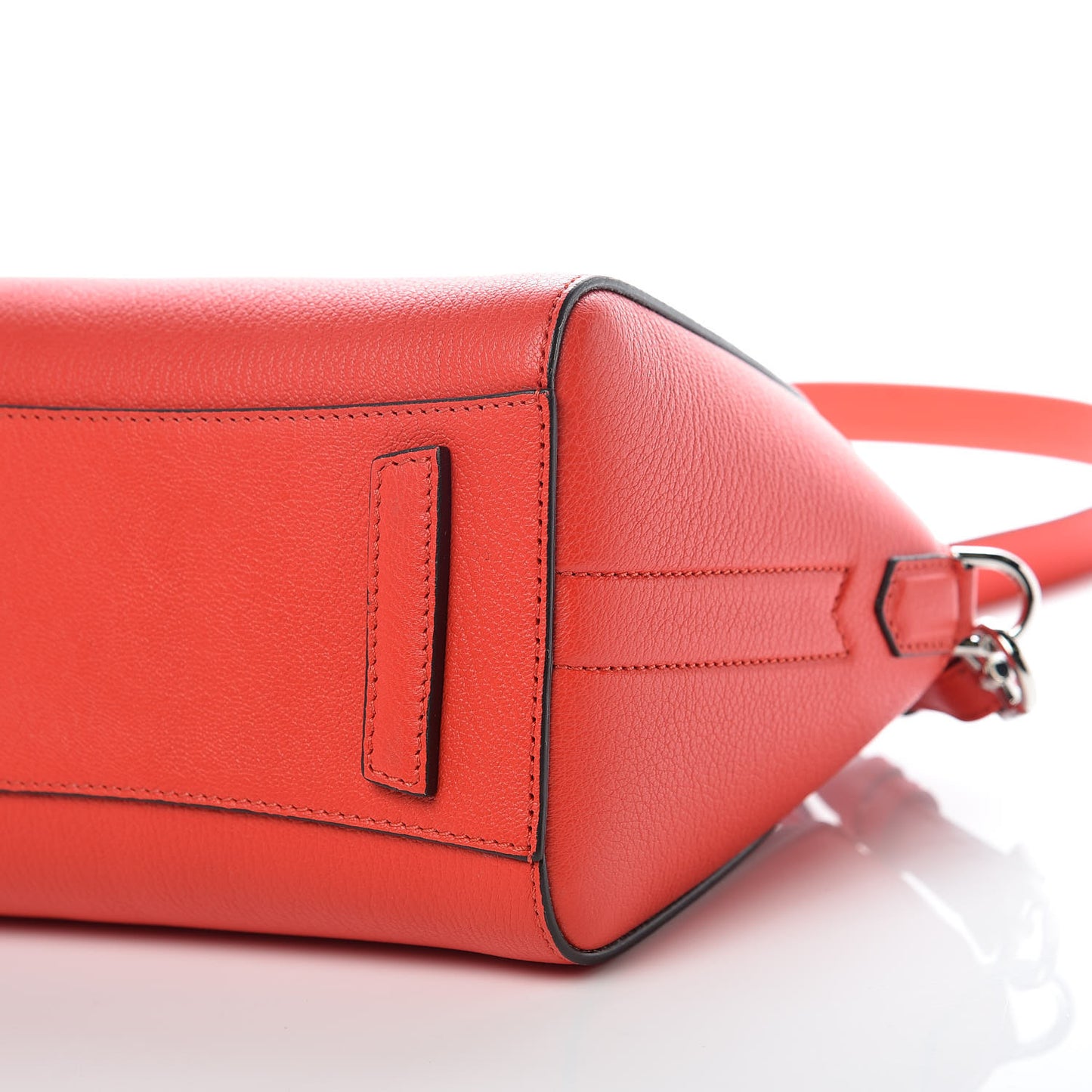 Sugar Goatskin Mini Antigona Pop Red