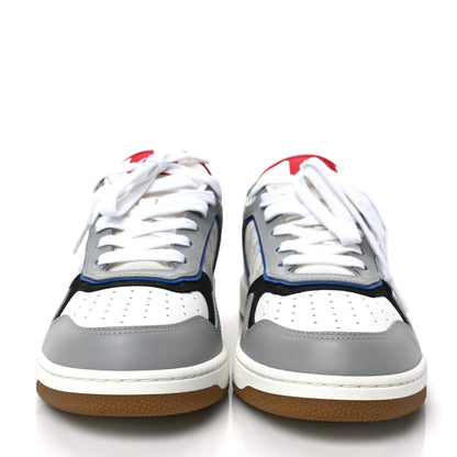 Christian Dior Smooth Calfskin Oblique Galaxy Perforated Mens B27 Low Top Sneakers 43 Grey Blue 2 of 9