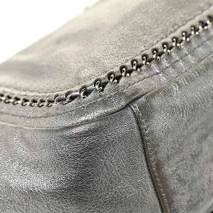 Chanel Metallic Deerskin Luxe Ligne Flap Silver 20 of 21