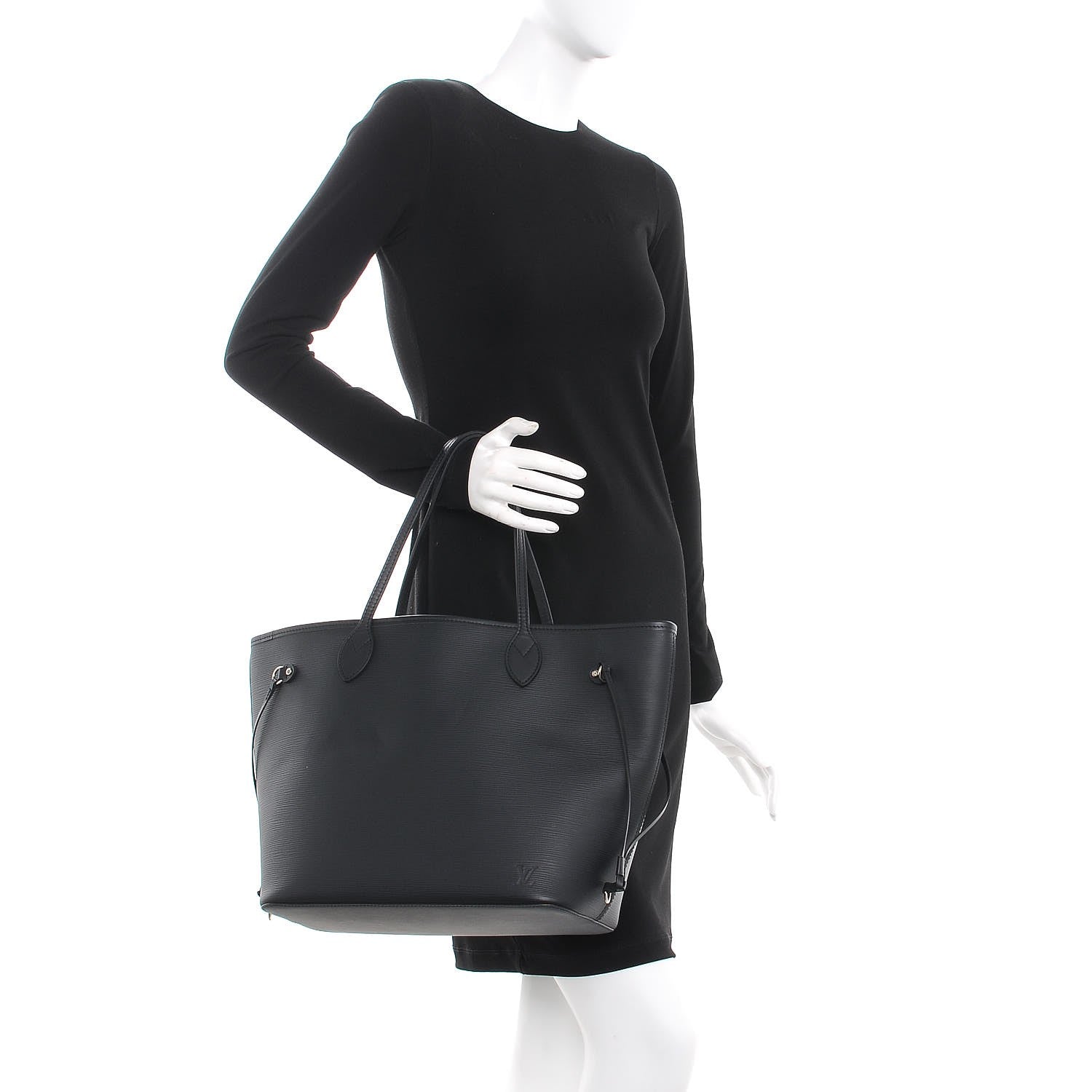 Louis Vuitton Epi Neverfull MM Black 2 of 8