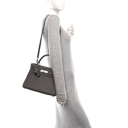 Hermes Togo Kelly Retourne 28 Etain 2 of 11