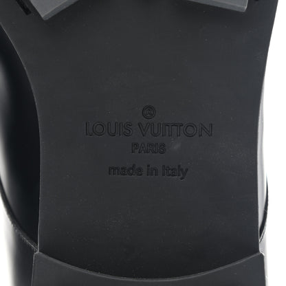 Louis Vuitton Calfskin Mens Formal Derby Shoes 9.5 Black 6 of 11