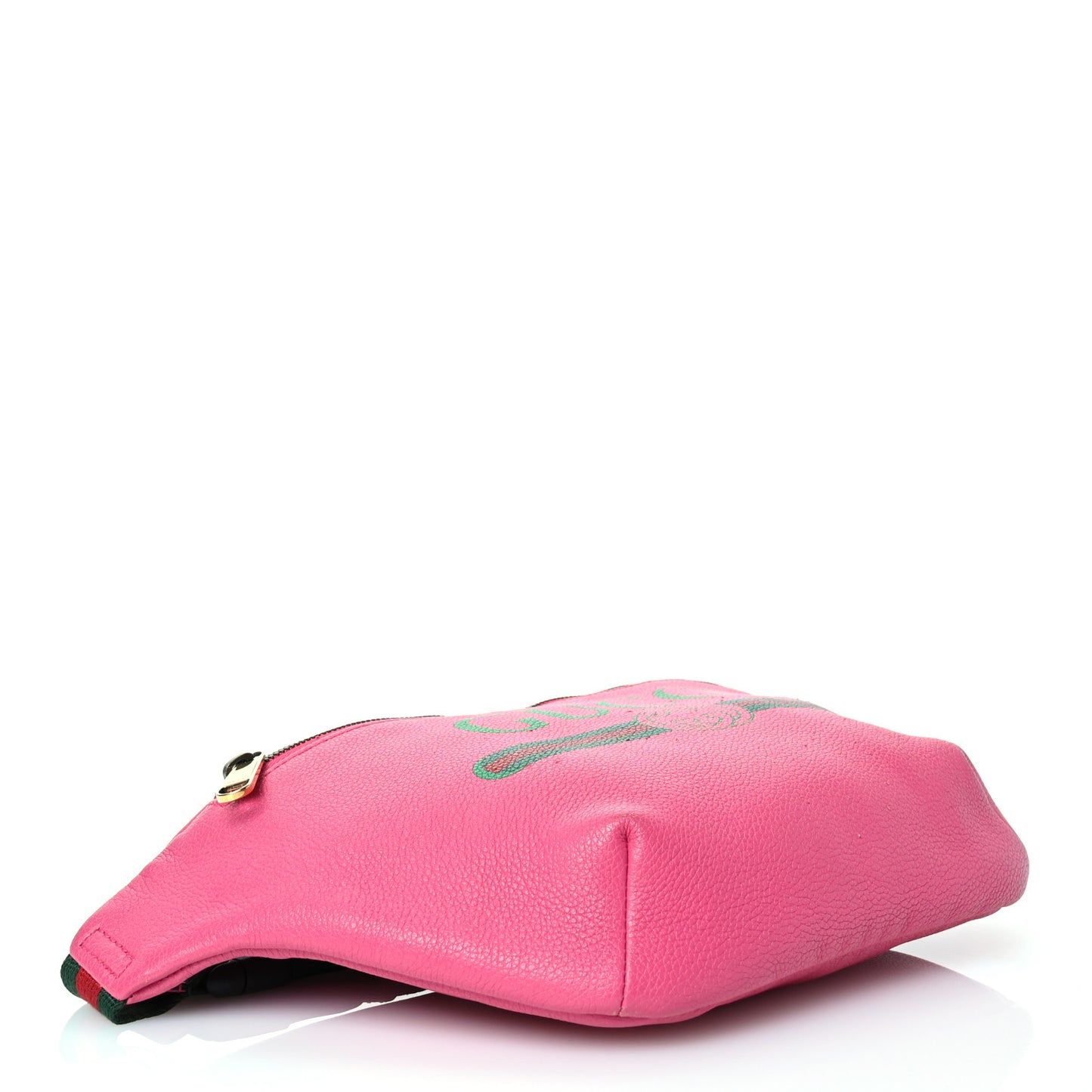 Grained Calfskin Logo Belt Bag Pink