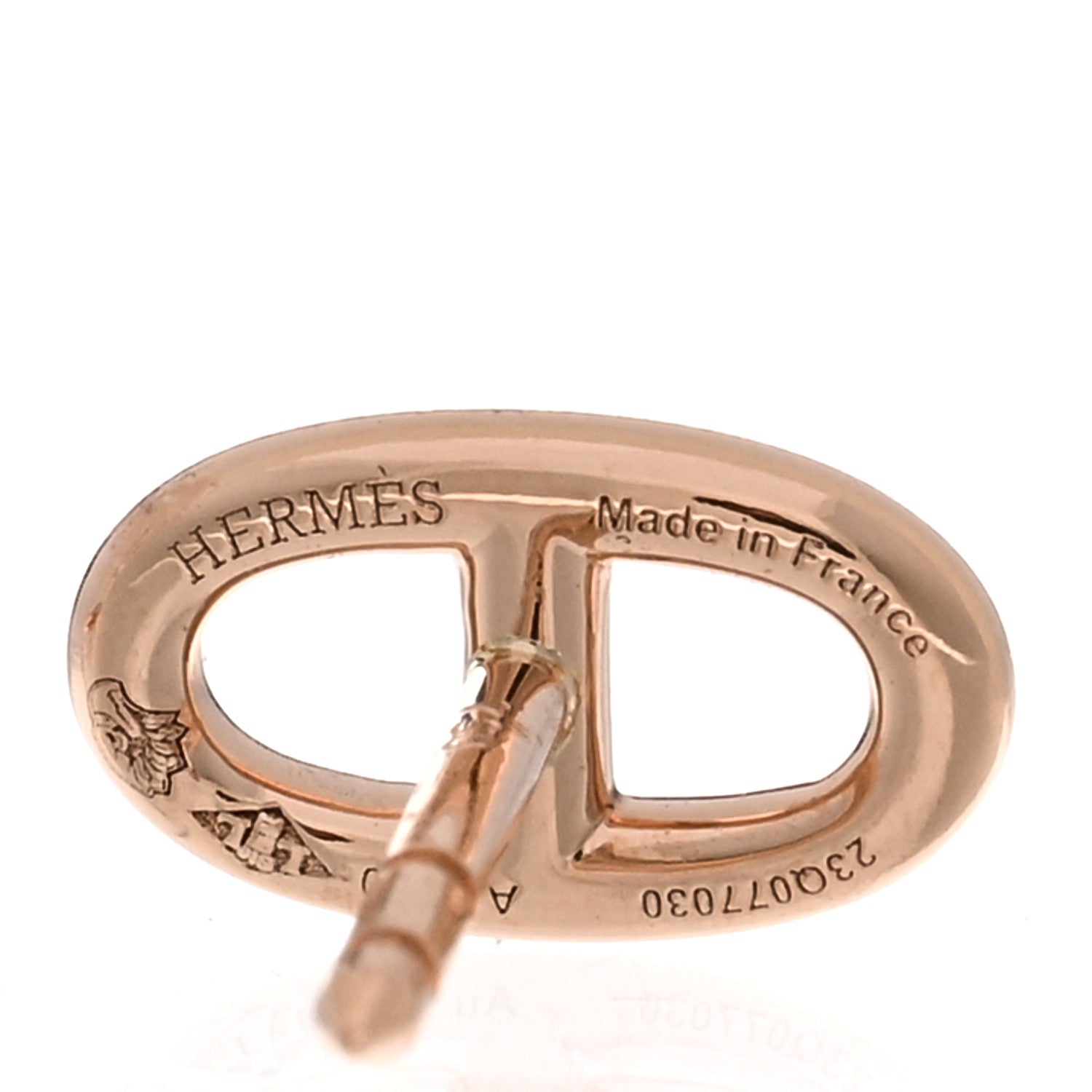 Hermes 18K Rose Gold TPM Farandole Stud Earrings 4 of 5