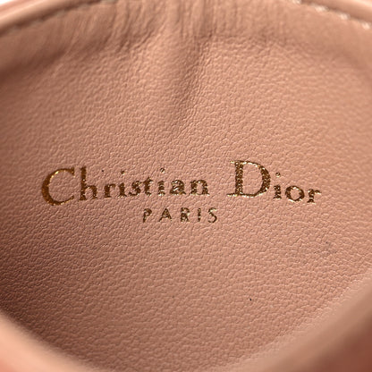 Christian Dior Supple Calfskin Cannage Caro Five-Slot Card Holder Rose Des Vents 6 of 9