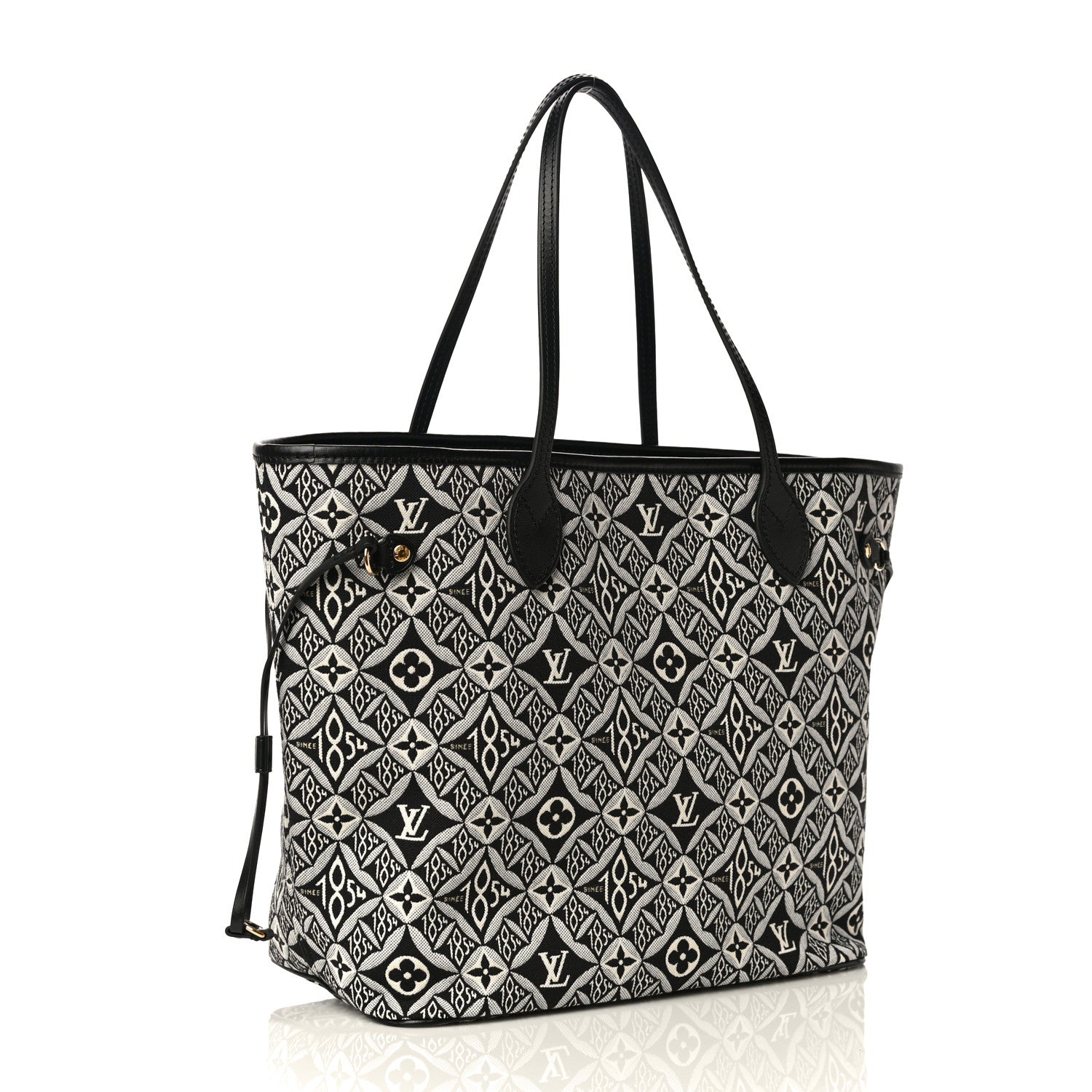 Louis Vuitton Jacquard Since 1854 Neverfull MM Grey 4 of 10