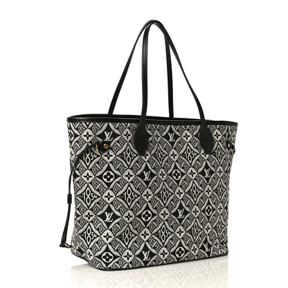 Louis Vuitton Jacquard Since 1854 Neverfull MM Grey 4 of 10