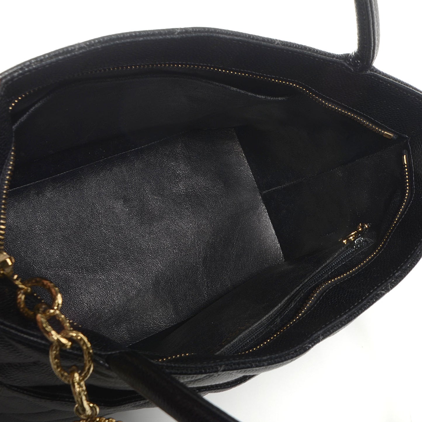 Caviar Medallion Tote Black