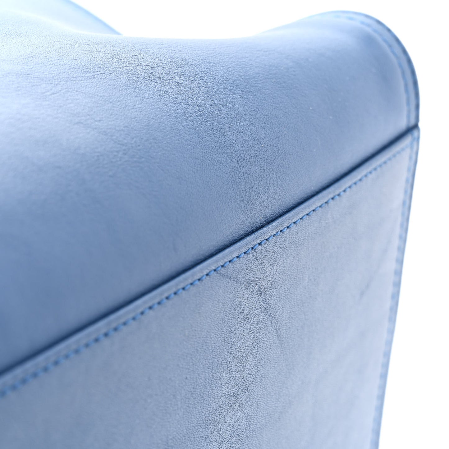 French Calfskin Bretagne Tote Blue