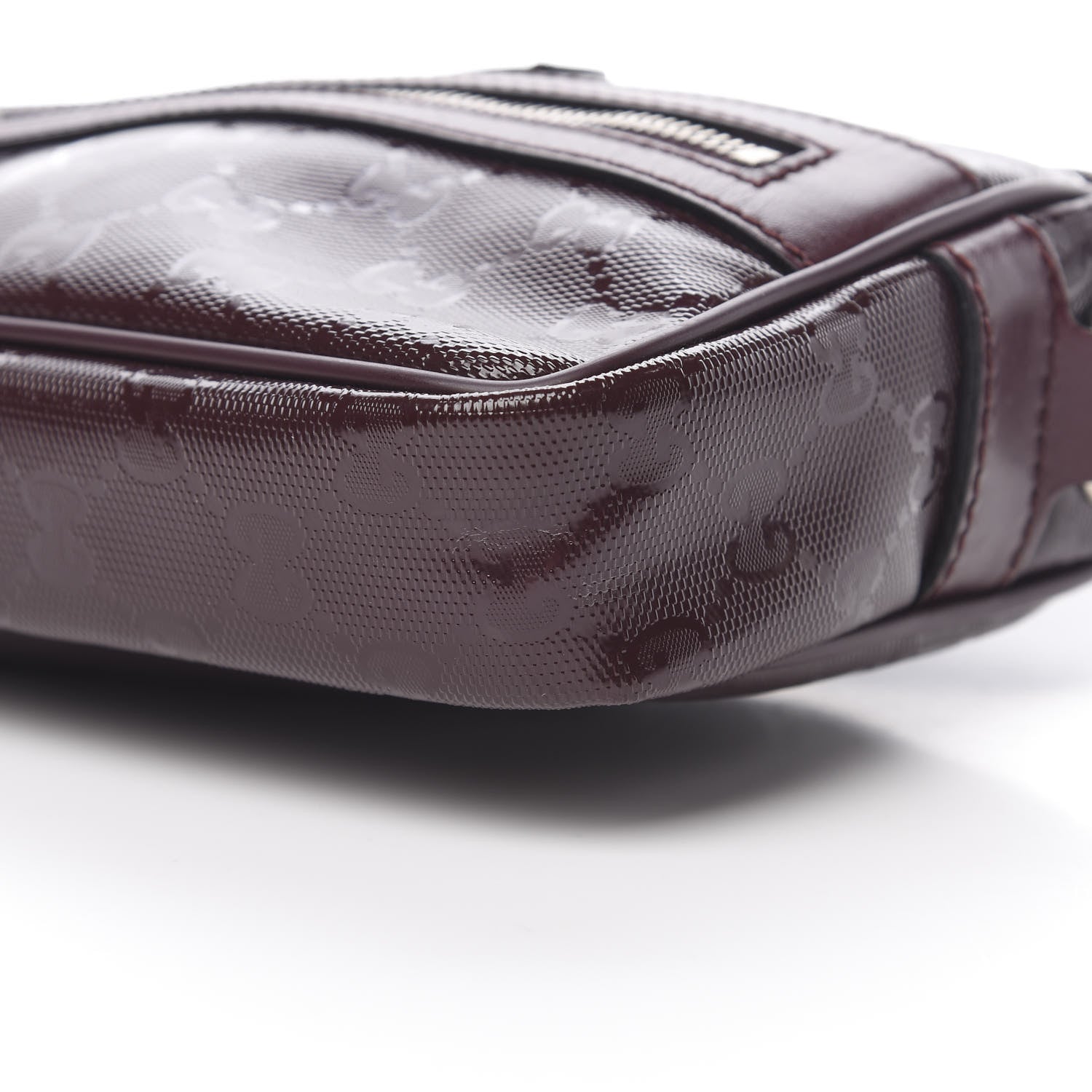 Gucci Imprime Monogram Small Shoulder Bag Bordeaux 10 of 10