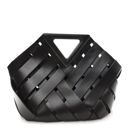 Bottega Veneta Calfskin The Point Weave Triangle Bag Fondant 1 of 10