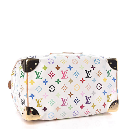 Louis Vuitton Monogram Multicolor Speedy 30 White 4 of 10