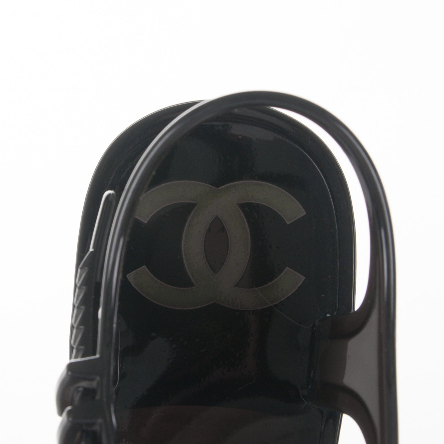 Jelly Camellia Thong Sandals 35 Black