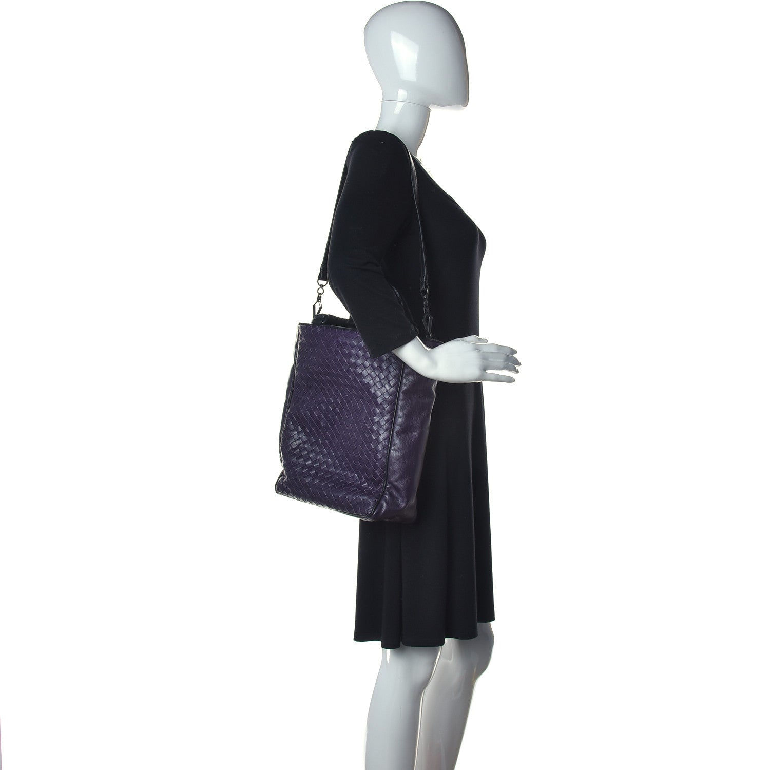 Bottega Veneta Nappa Intrecciato Tote Turbolence Black 2 of 17