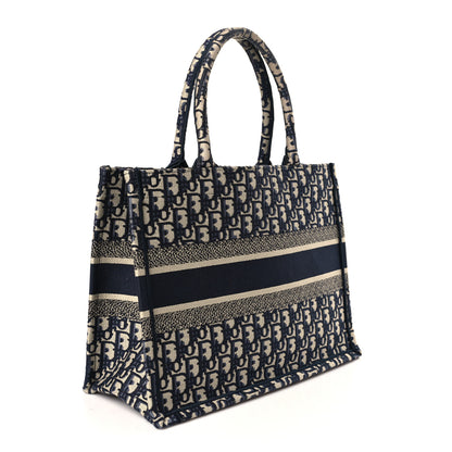 Christian Dior Oblique Medium Book Tote Blue Multicolor 3 of 9