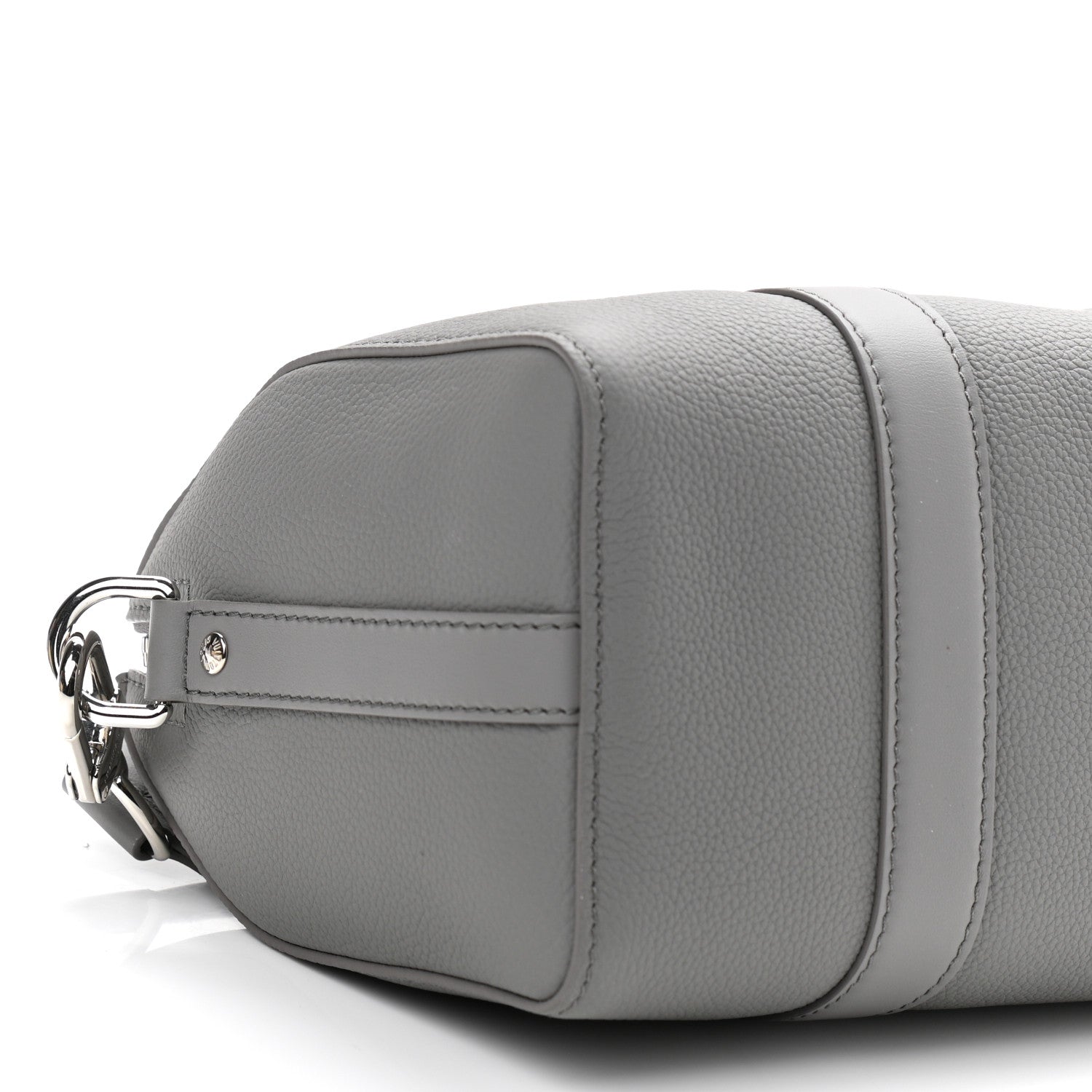 Louis Vuitton Grained Calfskin Aerogram City Keepall Gris 8 of 9