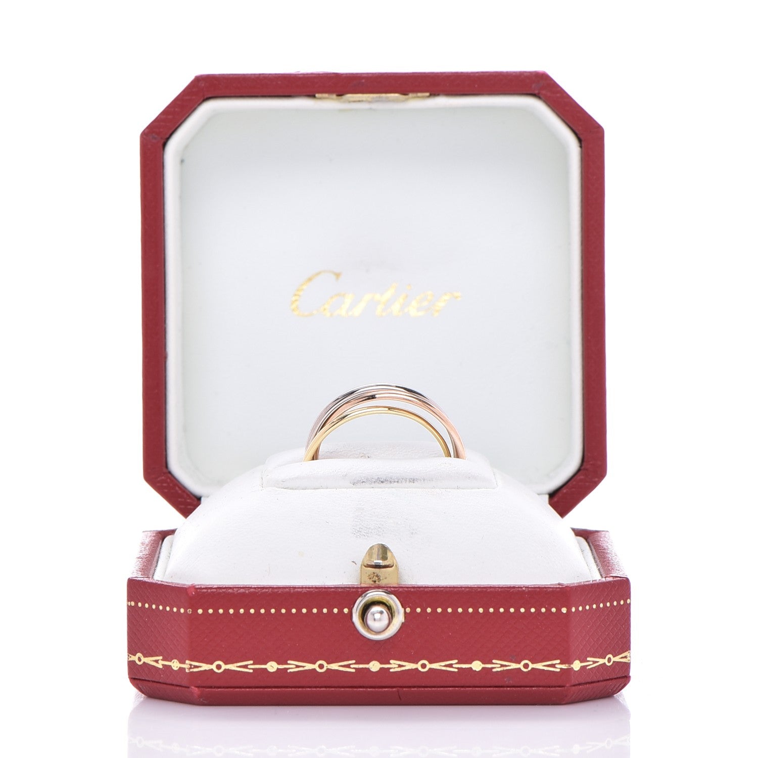 Cartier 18K Pink Yellow White Gold Extra Small Trinity Ring 57 8 6 of 6
