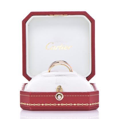 Cartier 18K Pink Yellow White Gold Extra Small Trinity Ring 57 8 6 of 6