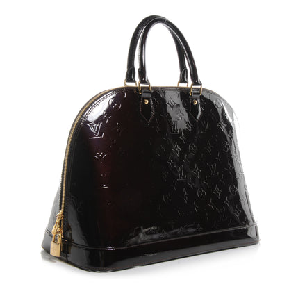 Louis Vuitton Vernis Alma GM Amarante 3 of 7