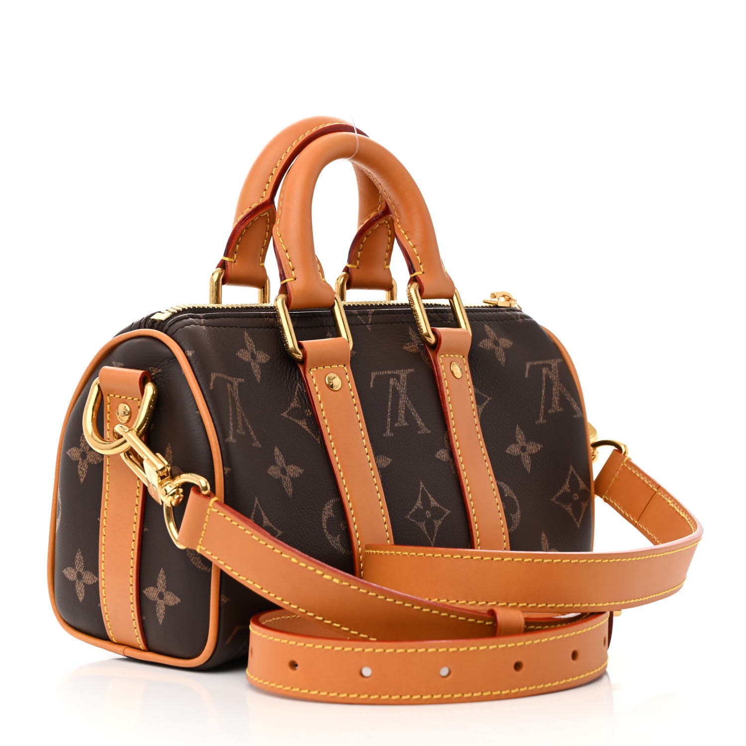 Louis Vuitton Calfskin Monogram Keepall Bandouliere 25 4 of 12