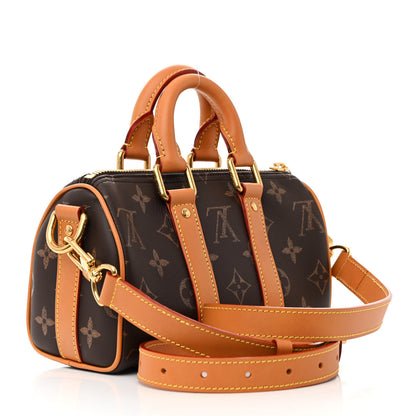 Louis Vuitton Calfskin Monogram Keepall Bandouliere 25 4 of 12