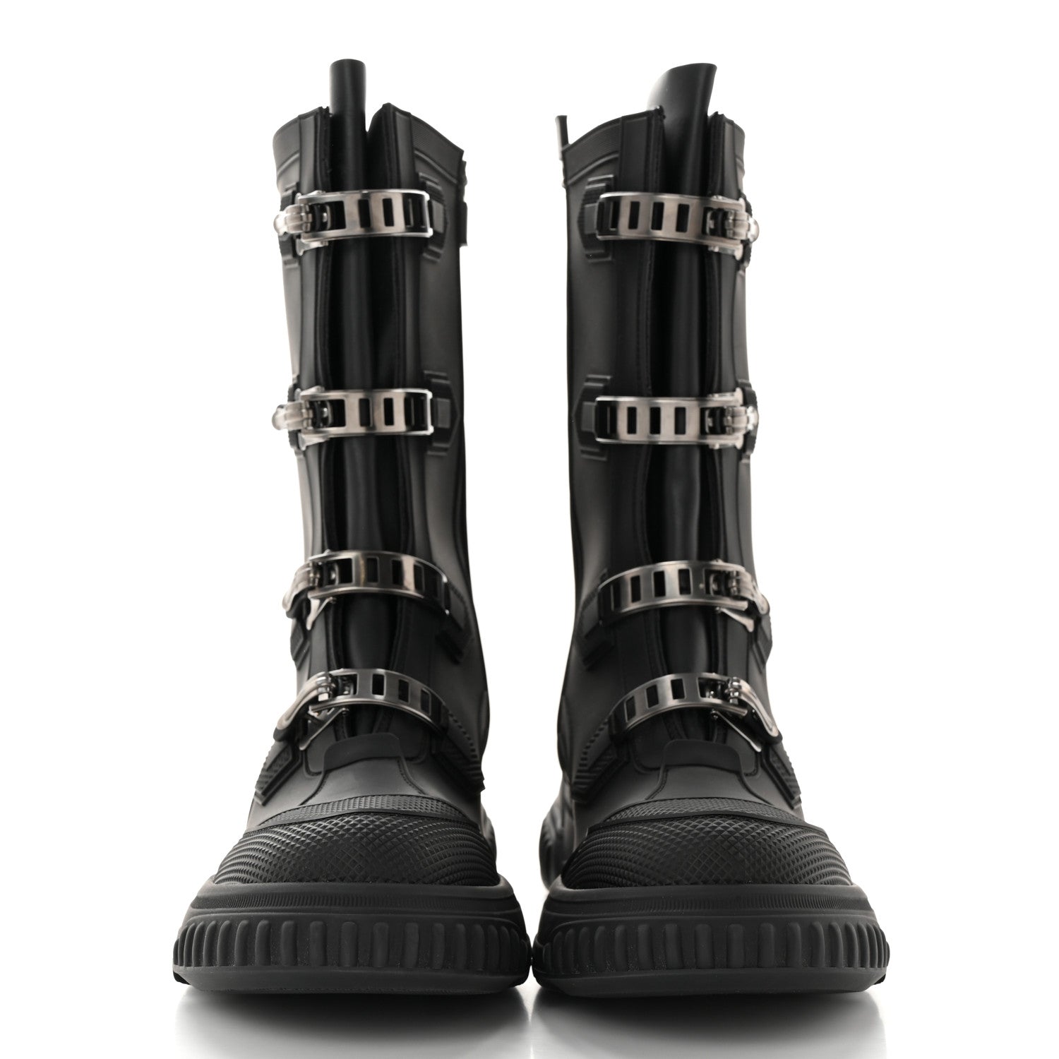 Christian Dior Neoprene Rubber Diorground Low Boots 38 Black 2 of 9
