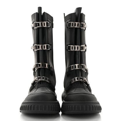 Christian Dior Neoprene Rubber Diorground Low Boots 38 Black 2 of 9