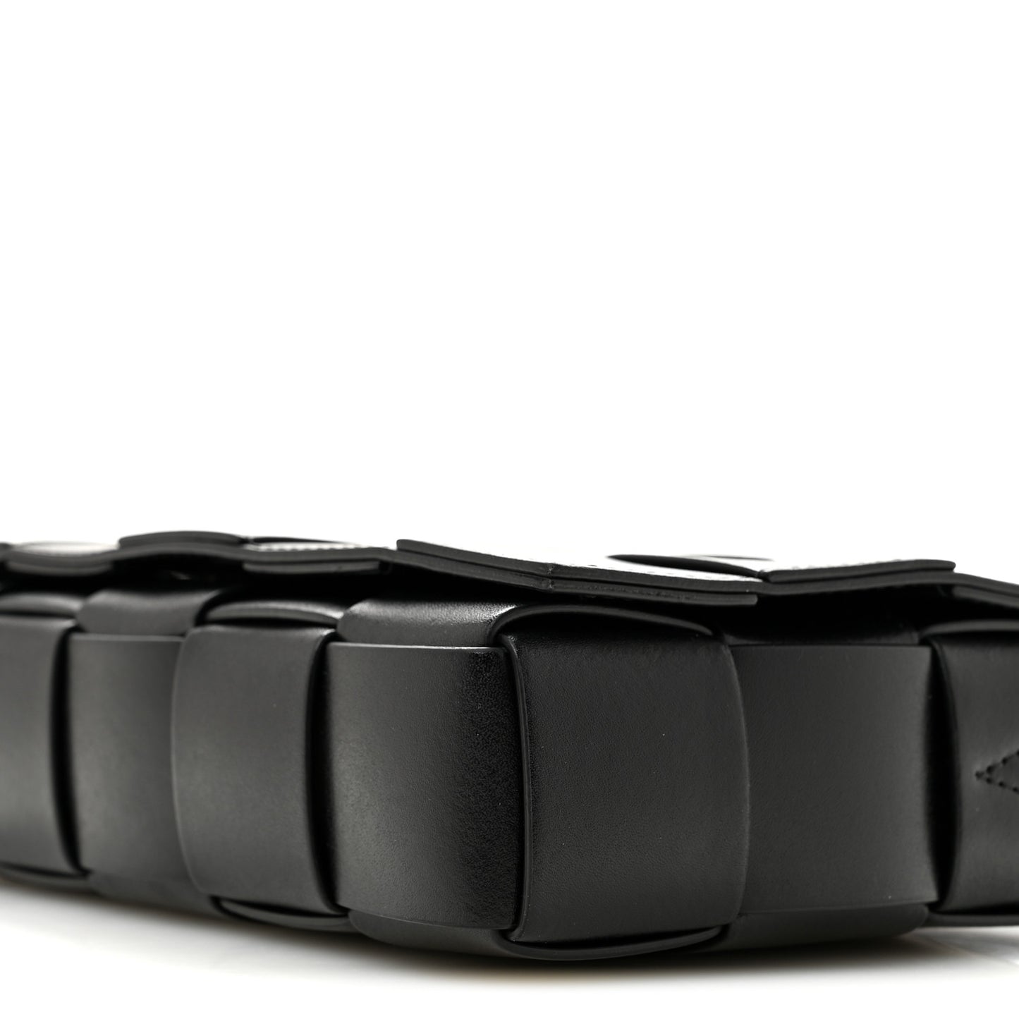Nappa Maxi Intreccio Cassette Bag Black