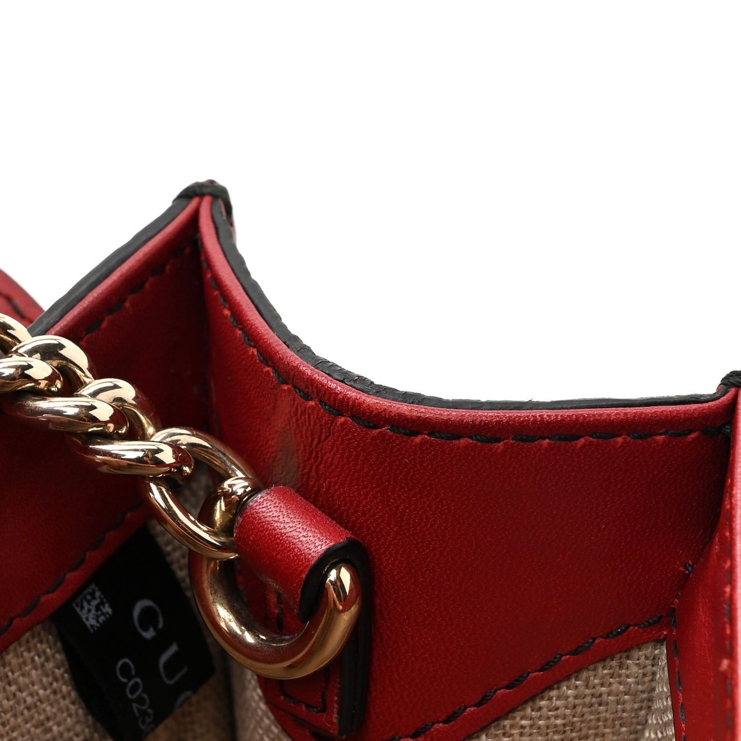 Soft Microguccissima Mini Emily Chain Shoulder Bag Rosso