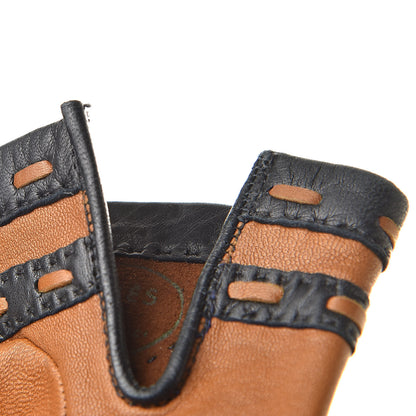 Hermes Lambskin Gloves 7 Brown 5 of 5
