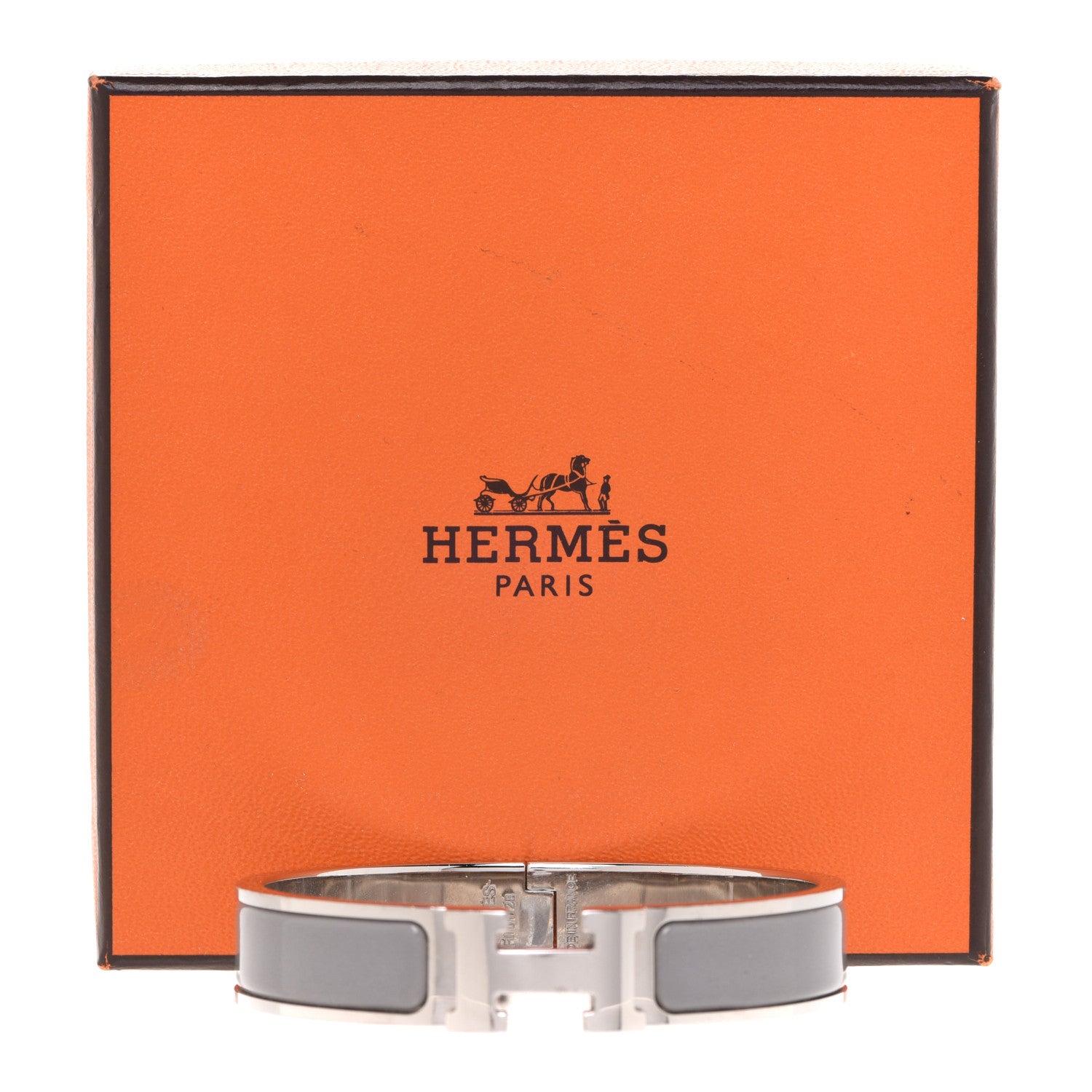Hermes Enamel Narrow Clic Clac H Bracelet PM Macadam 6 of 6