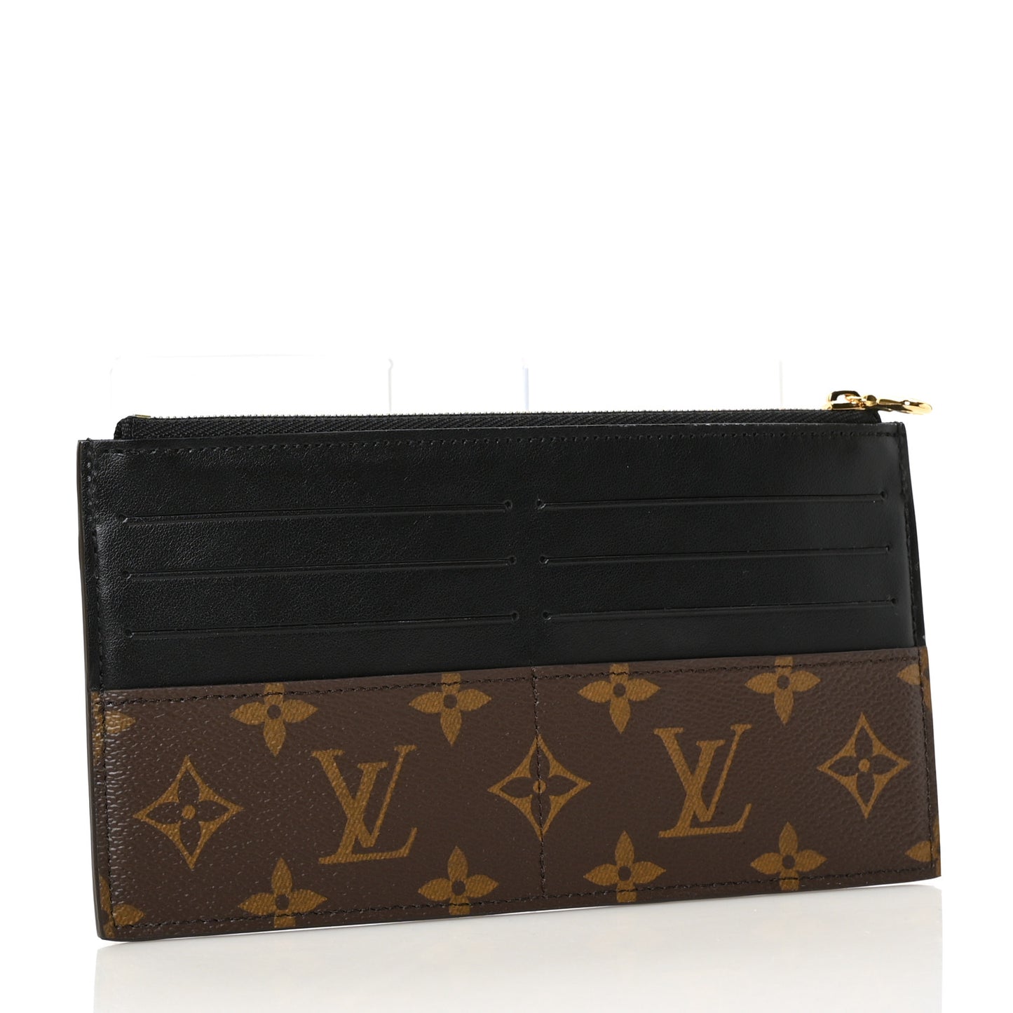 Monogram Slim Purse Black